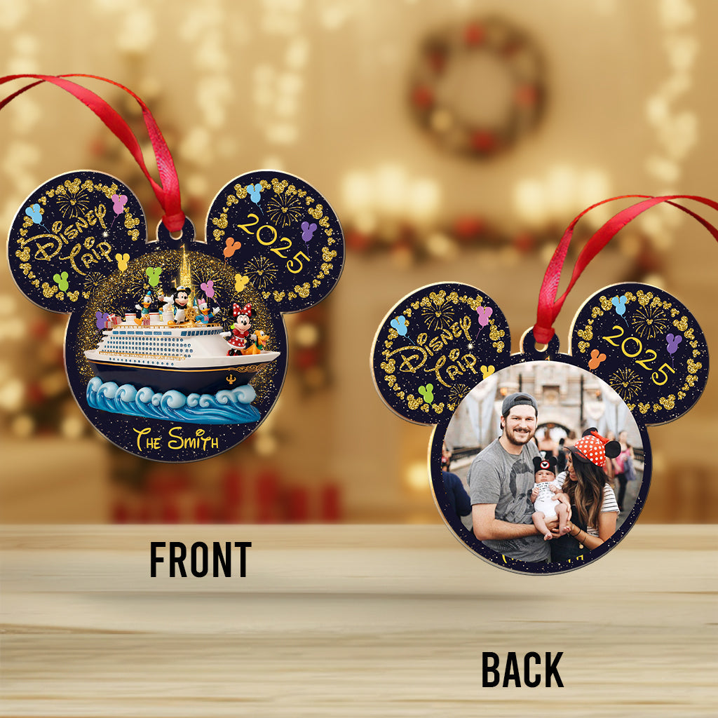 Personalized Mickey Mouse Photo Ornament Custom Family Gift Ornament GradoCreations