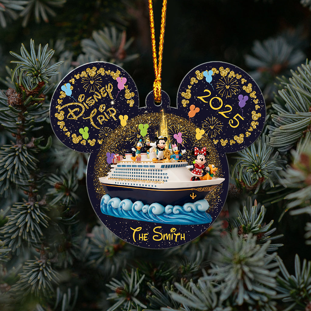 Personalized Mickey Mouse Photo Ornament Custom Family Gift Ornament GradoCreations