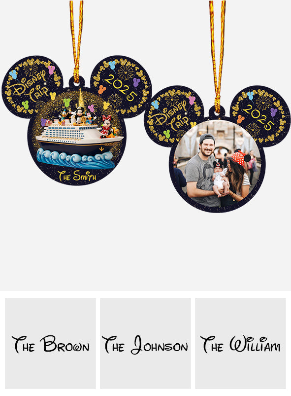 Personalized Mickey Mouse Photo Ornament Custom Family Gift Ornament GradoCreations