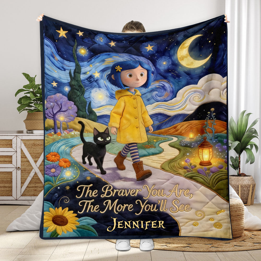 Personalized Cozy Blanket Inspirational Quote Gift for Kids Blanket GradoCreations