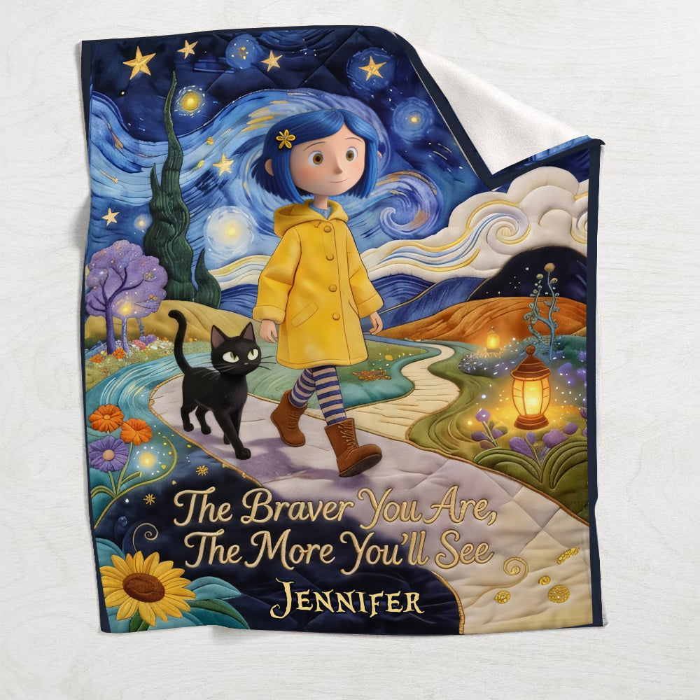 Personalized Cozy Blanket Inspirational Quote Gift for Kids Blanket GradoCreations