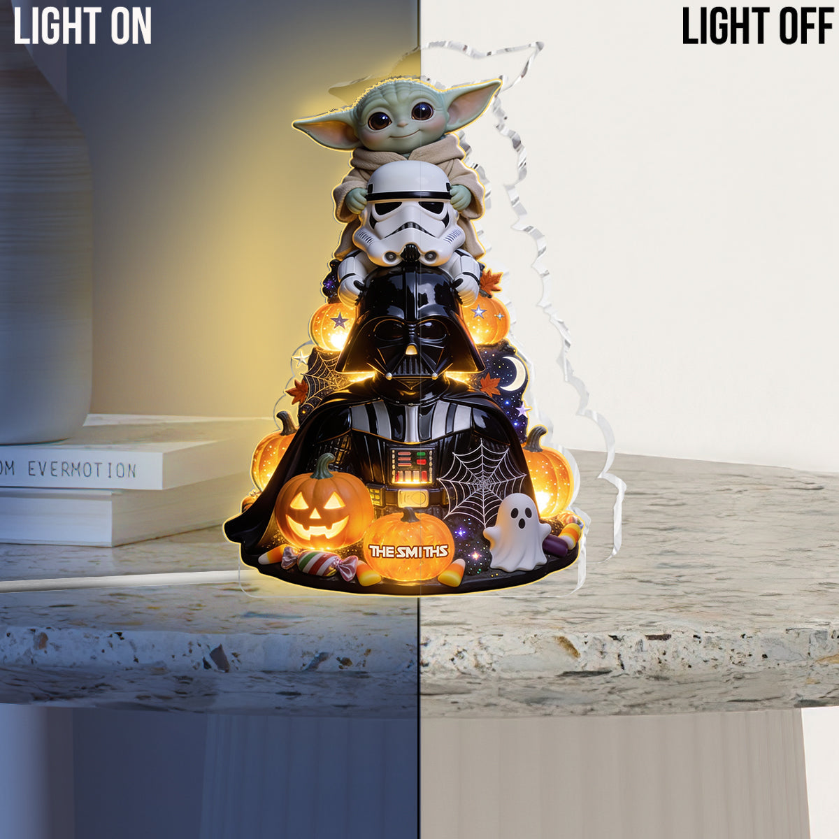 Personalized Acrylic LED Night Light Unique Home Decor Gift Acrylic LED Night Light GradoCreations