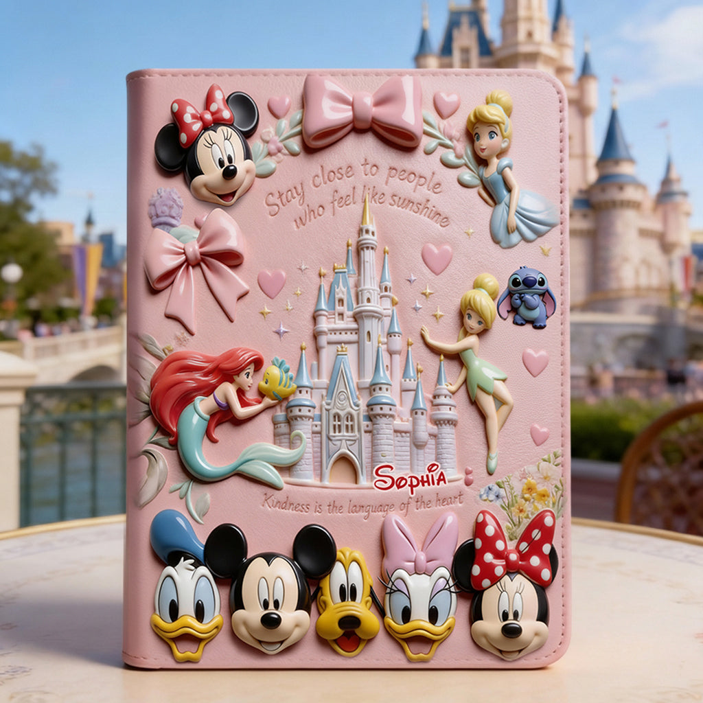Personalized Leather Castle Journal Custom Name Gift for Kids Leather Journal GradoCreations