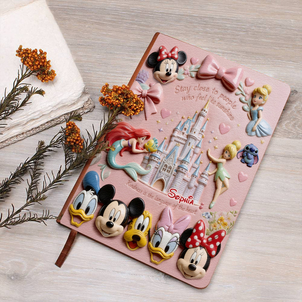Personalized Leather Castle Journal Custom Name Gift for Kids Leather Journal GradoCreations