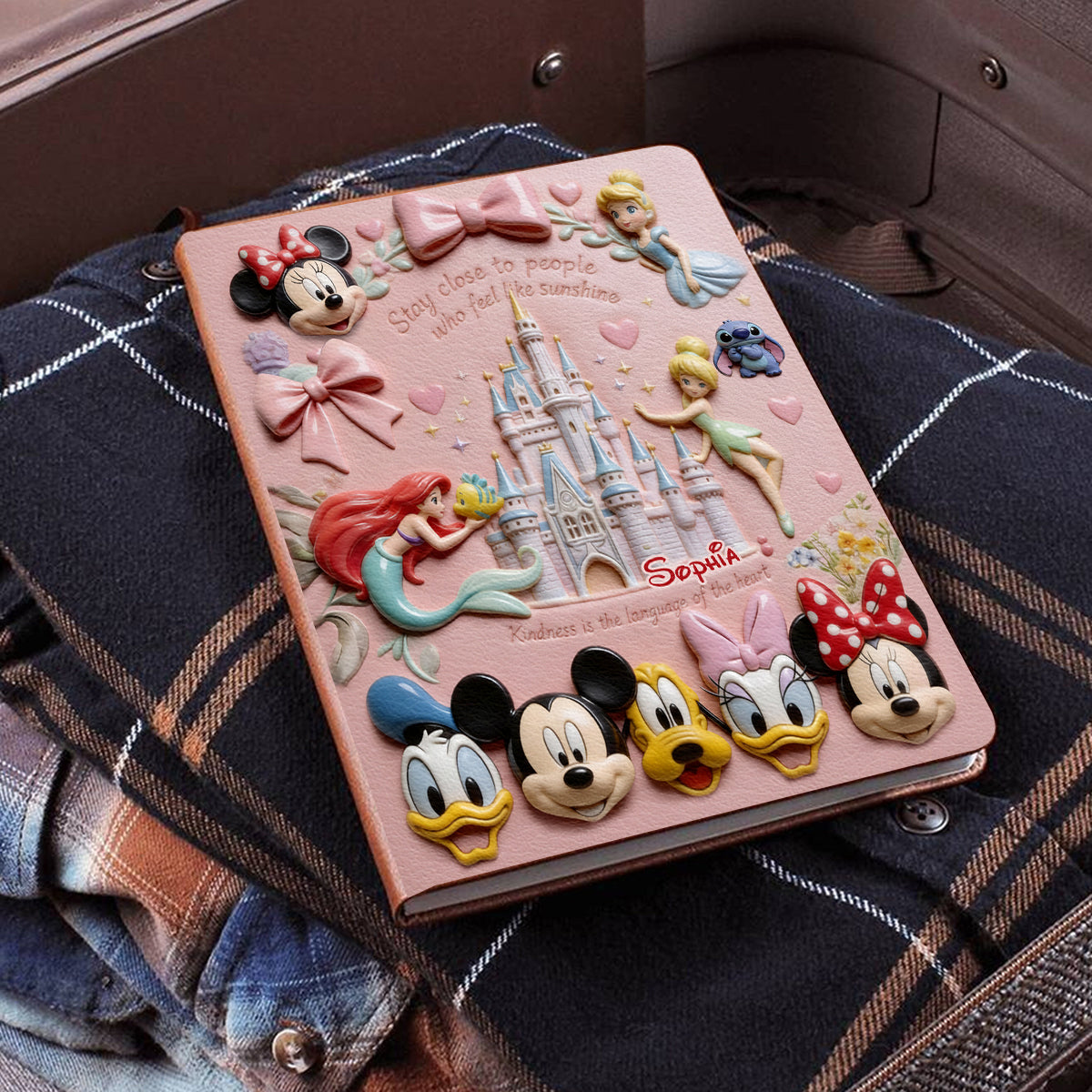 Personalized Leather Castle Journal Custom Name Gift for Kids Leather Journal GradoCreations
