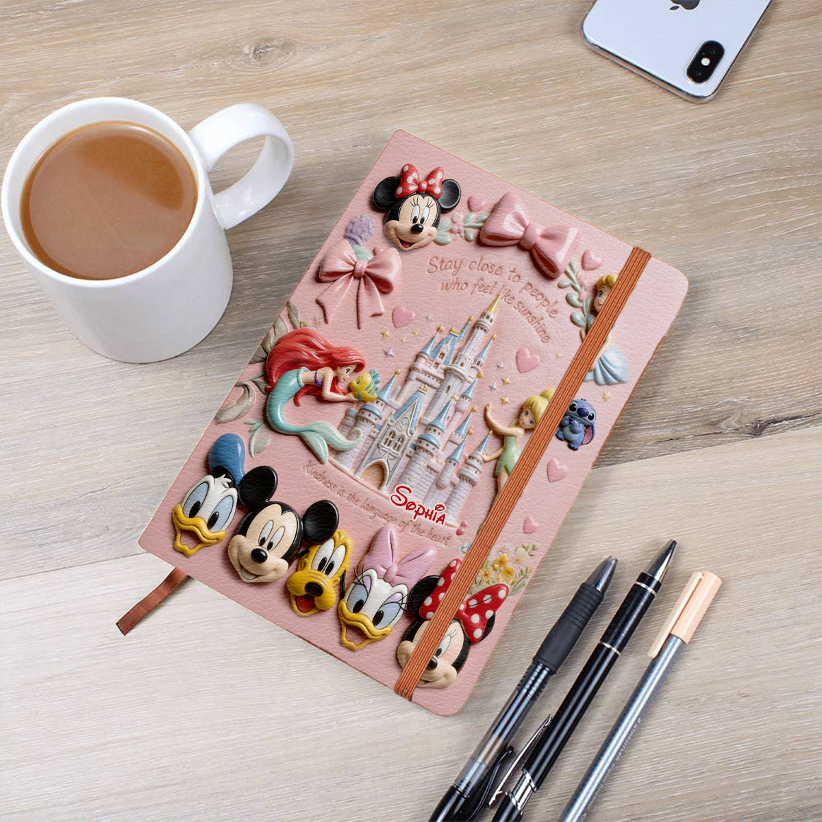 Personalized Leather Castle Journal Custom Name Gift for Kids Leather Journal GradoCreations