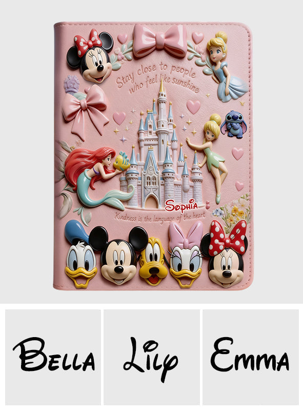 Personalized Leather Castle Journal Custom Name Gift for Kids Leather Journal GradoCreations