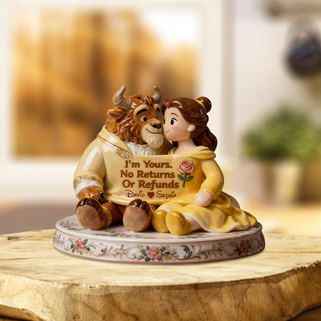 Personalized Beauty and The Beast Acrylic Plaque Custom Name Gift for Couples Custom Shaped Acrylic Plaque GradoCreations
