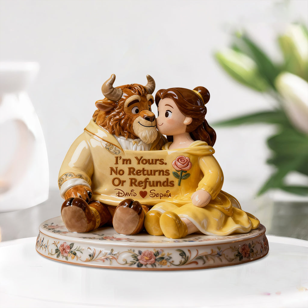Personalized Beauty and The Beast Acrylic Plaque Custom Name Gift for Couples Custom Shaped Acrylic Plaque GradoCreations