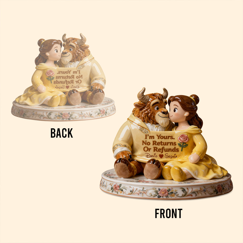 Personalized Beauty and The Beast Acrylic Plaque Custom Name Gift for Couples Custom Shaped Acrylic Plaque GradoCreations