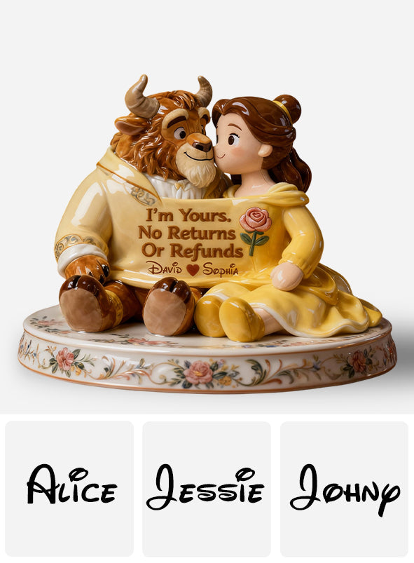 Personalized Beauty and The Beast Acrylic Plaque Custom Name Gift for Couples Custom Shaped Acrylic Plaque GradoCreations
