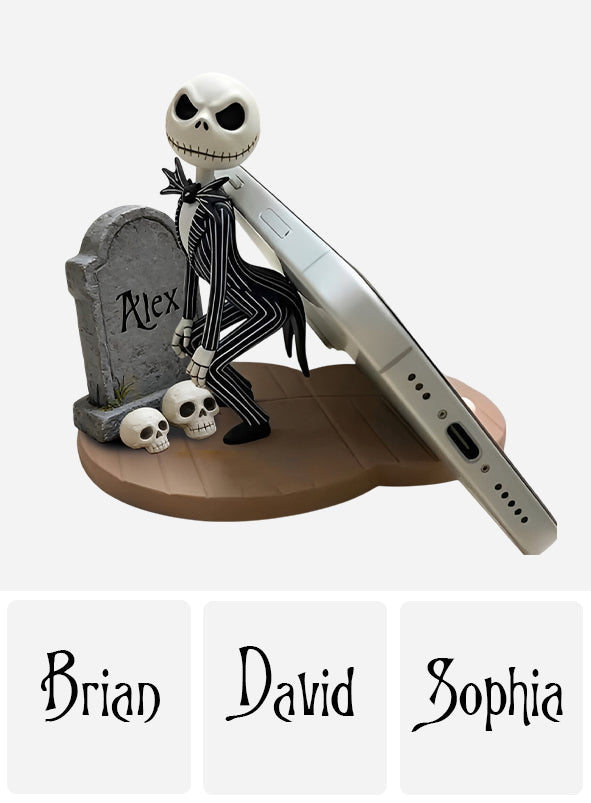 Personalized Nightmare Phone Stand with Custom Name for Halloween Gift Phone/ Tablet Holder Stand GradoCreations