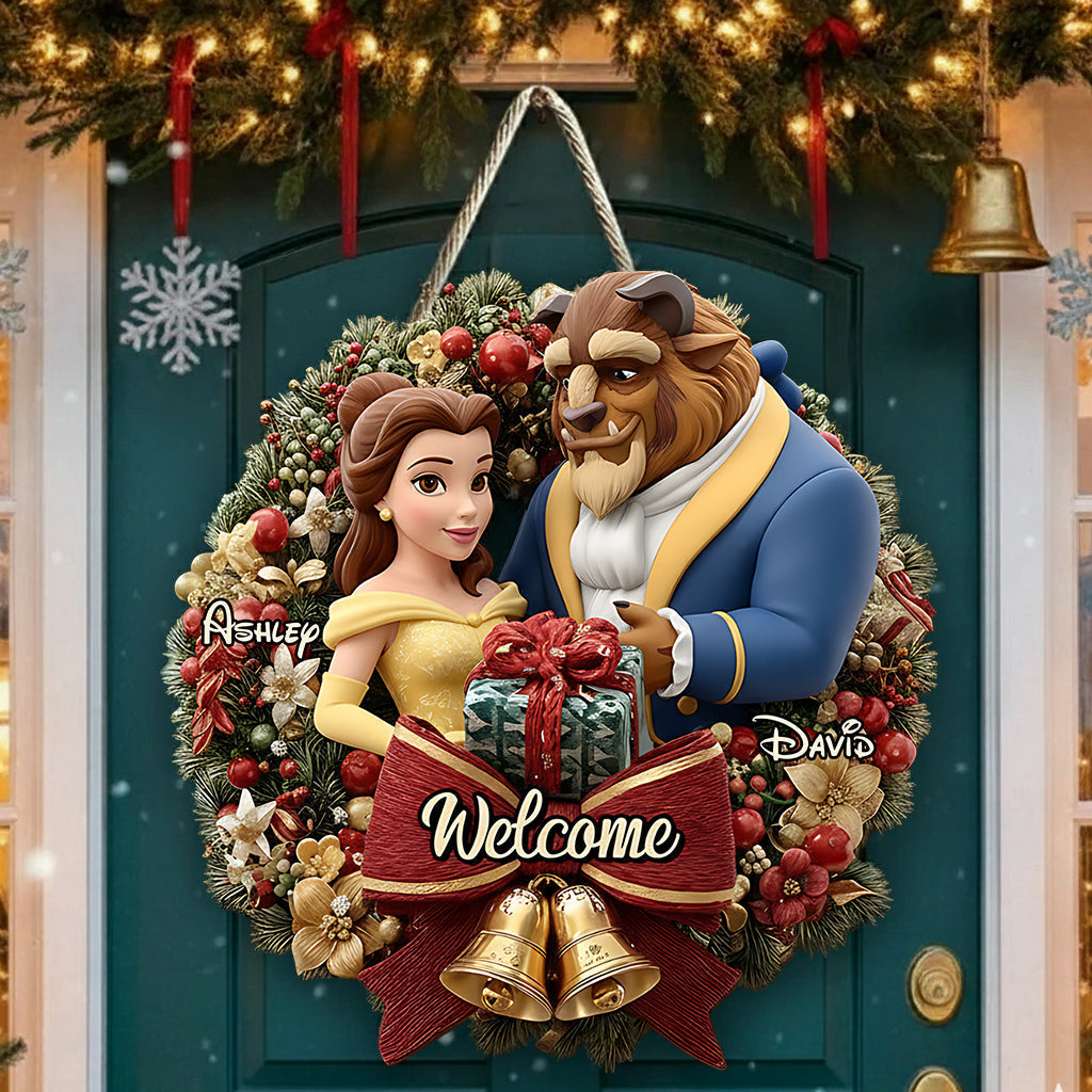 Personalized Disney Themed Welcome Sign Custom Wood Decoration Wood Sign GradoCreations