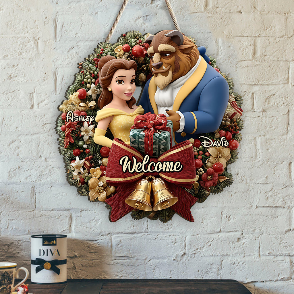 Personalized Disney Themed Welcome Sign Custom Wood Decoration Wood Sign GradoCreations