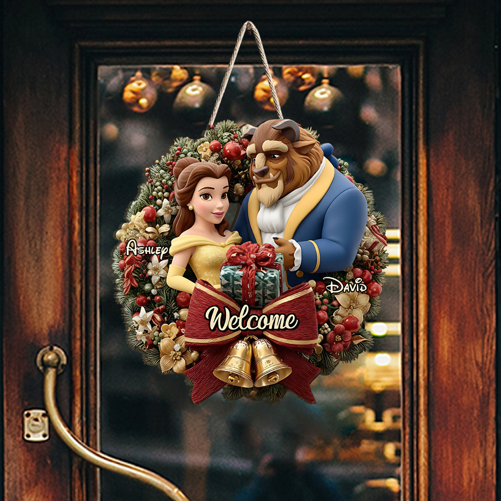 Personalized Disney Themed Welcome Sign Custom Wood Decoration Wood Sign GradoCreations