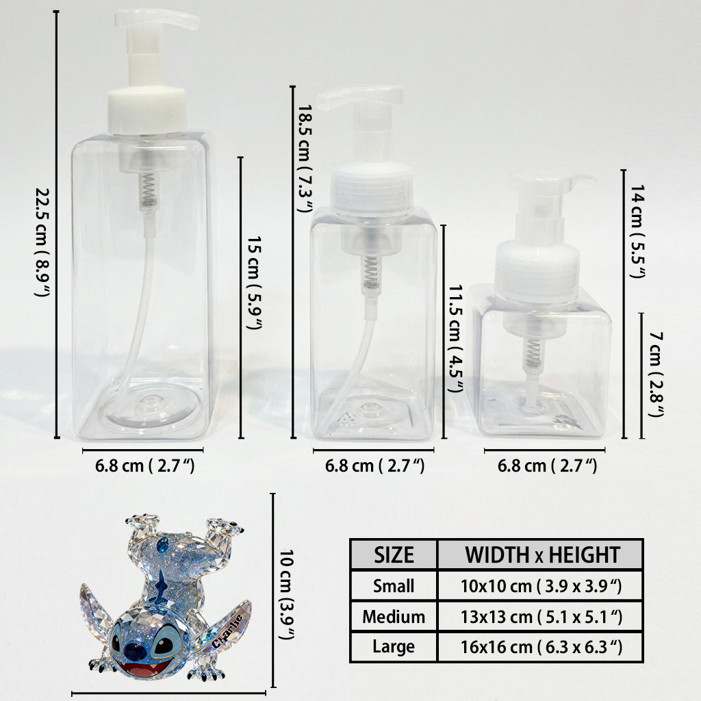 Personalized Cute Blue Alien Soap Dispenser for Kids | Custom Design Pump Dispenser GradoCreations