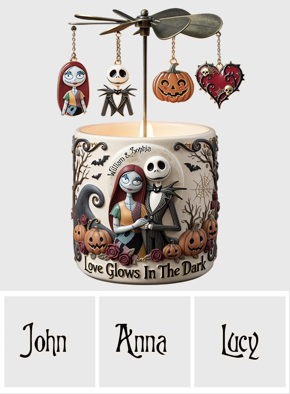 Personalized Spinning Candle Holder with Custom Charms | Unique Gift Spinning Candle Holder GradoCreations