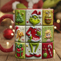 Personalized Festive Accent Mug Custom Name Holiday Gift Accent Mug GradoCreations