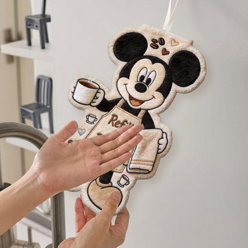 Personalized Mickey Mouse Hand Towel Custom Name Kitchen Gift Hand Towel GradoCreations