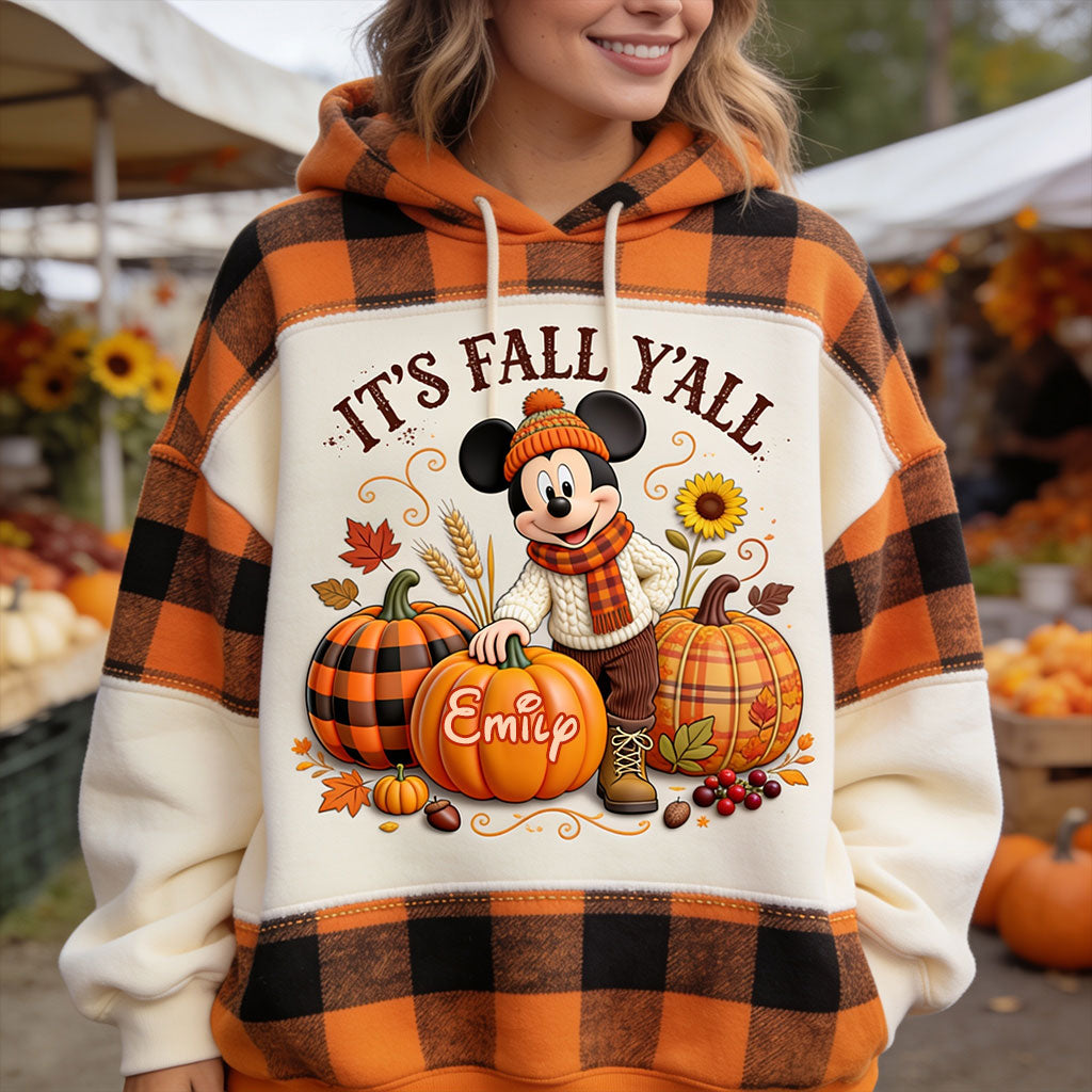 Personalized Fall-Themed All Over Shirt Custom Name Gift All Over Shirt GradoCreations