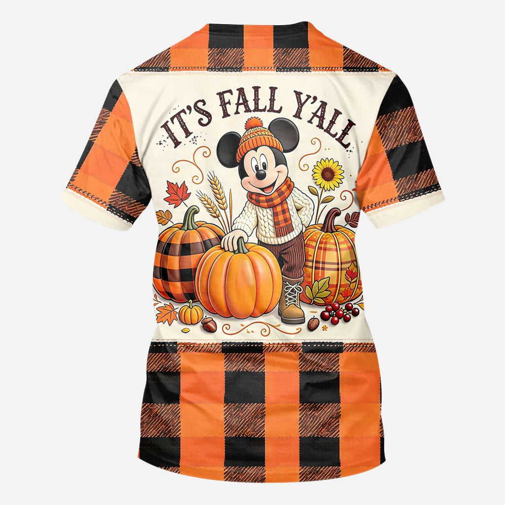 Personalized Fall-Themed All Over Shirt Custom Name Gift All Over Shirt GradoCreations