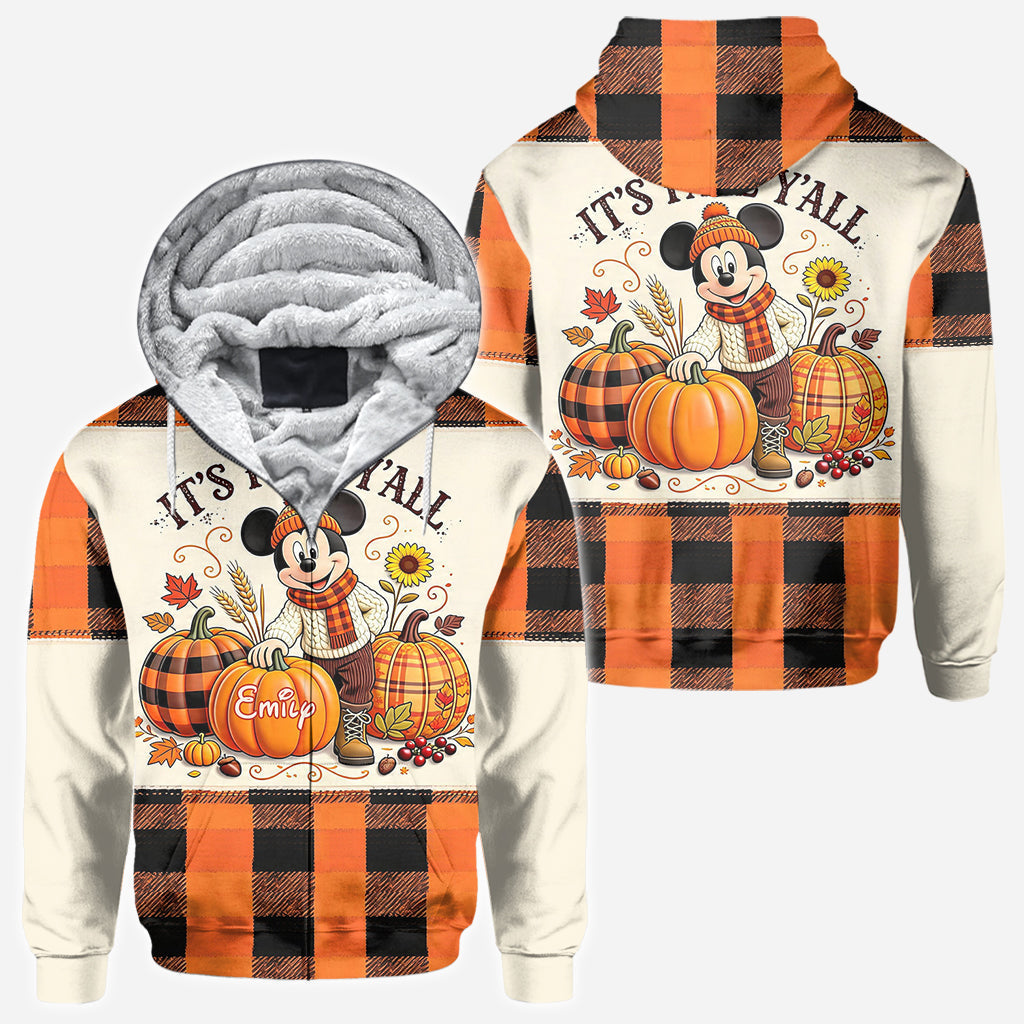Personalized Fall-Themed All Over Shirt Custom Name Gift All Over Shirt GradoCreations