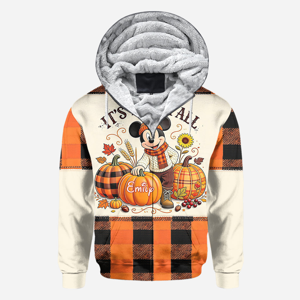 Personalized Fall-Themed All Over Shirt Custom Name Gift All Over Shirt GradoCreations