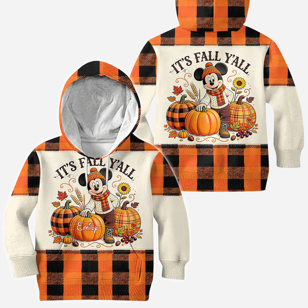 Personalized Fall-Themed All Over Shirt Custom Name Gift All Over Shirt GradoCreations