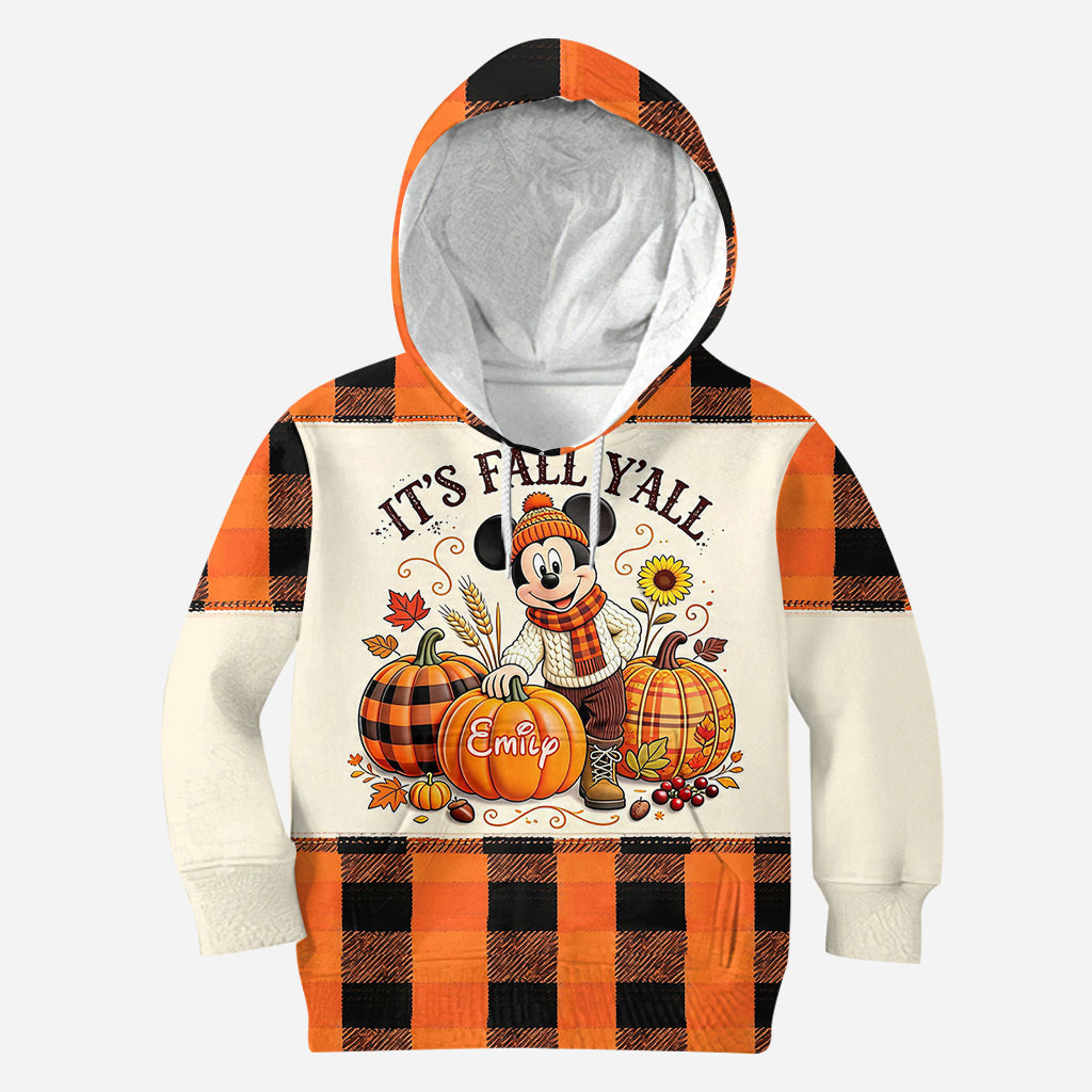 Personalized Fall-Themed All Over Shirt Custom Name Gift All Over Shirt GradoCreations