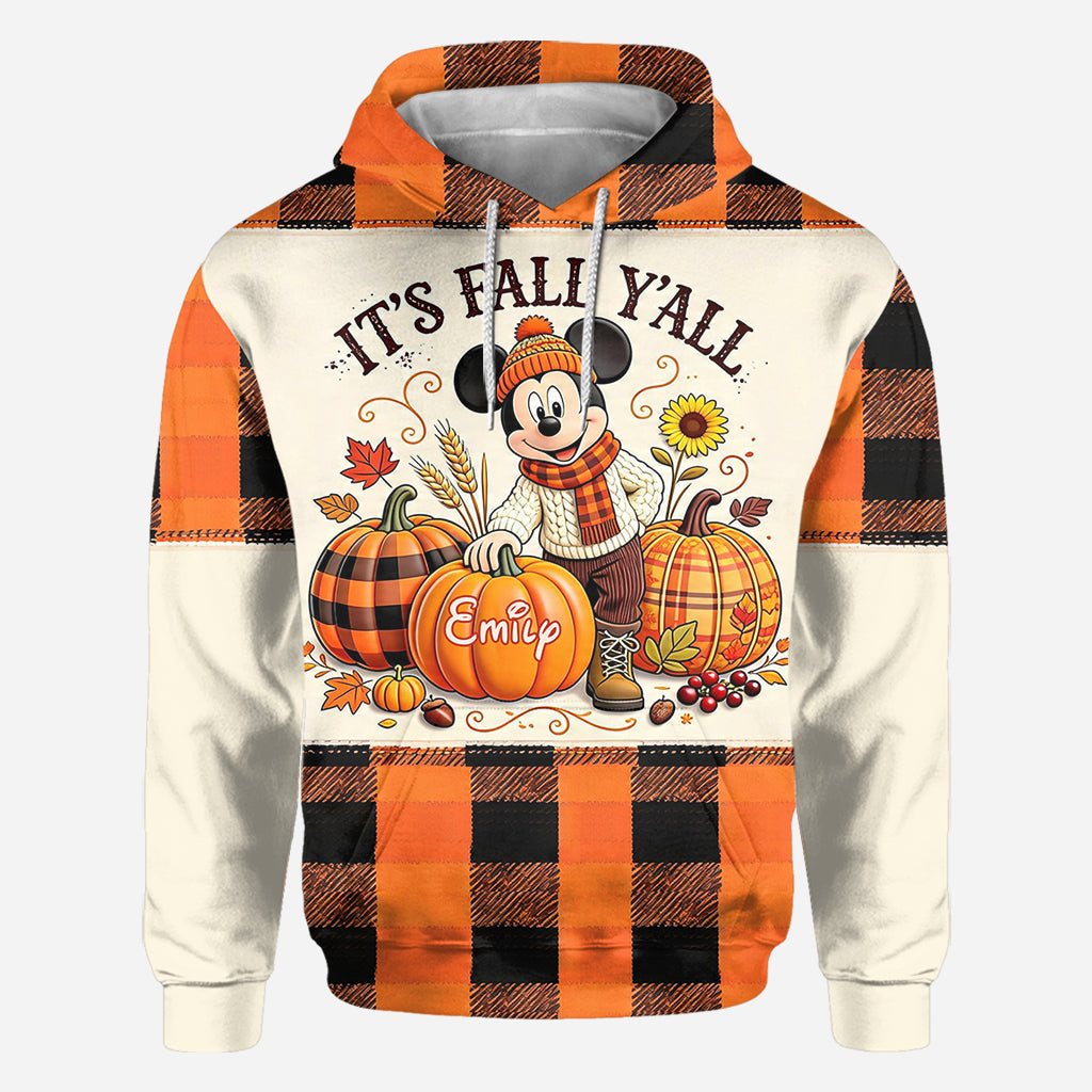 Personalized Fall-Themed All Over Shirt Custom Name Gift All Over Shirt GradoCreations