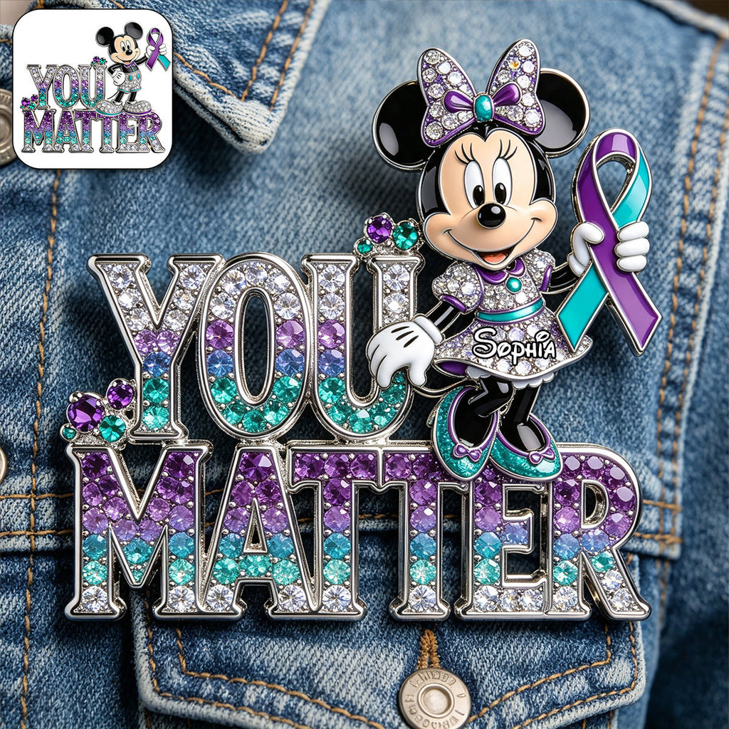 Personalized 3D Embossed Enamel Pin Unique You Matter Accessory 3D Embossed Enamel Pin GradoCreations
