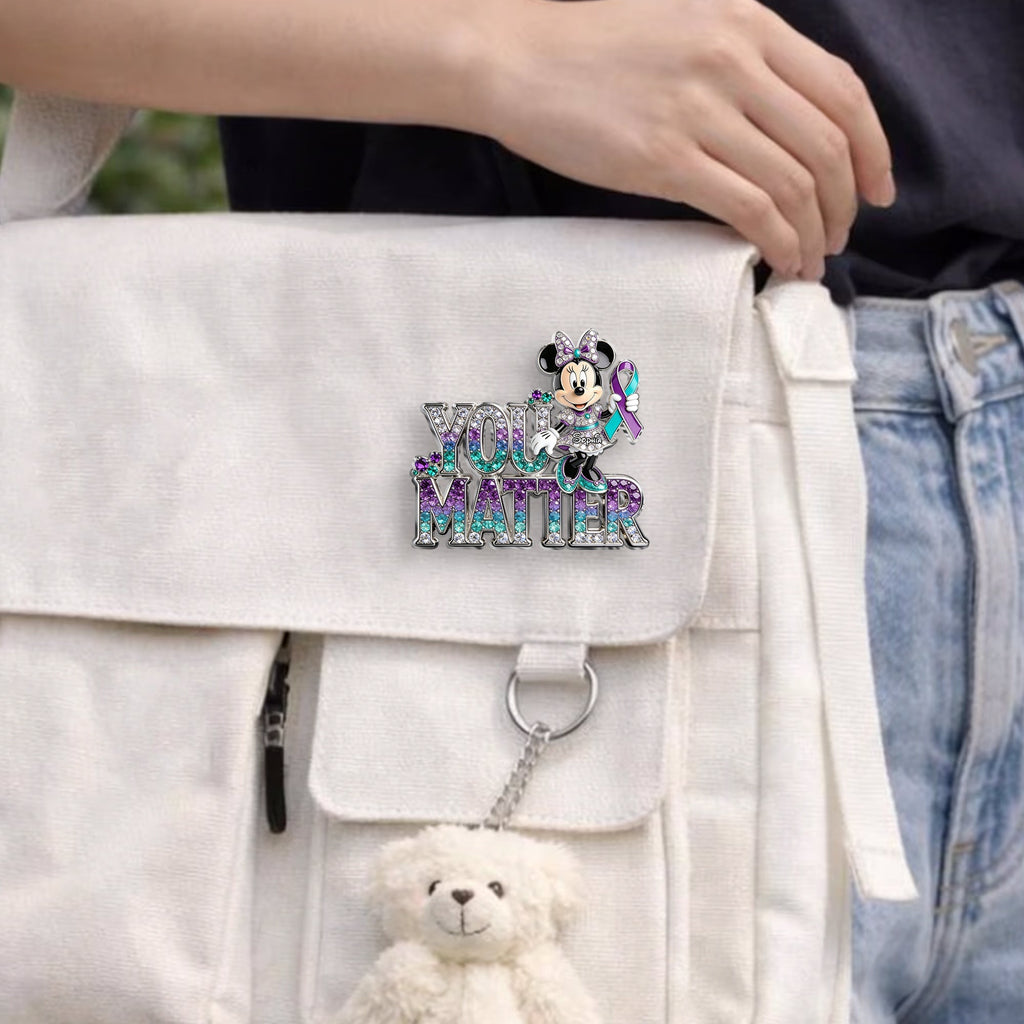 Personalized 3D Embossed Enamel Pin Unique You Matter Accessory 3D Embossed Enamel Pin GradoCreations