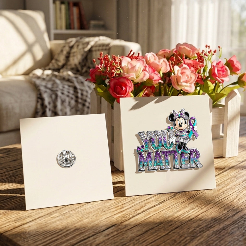 Personalized 3D Embossed Enamel Pin Unique You Matter Accessory 3D Embossed Enamel Pin GradoCreations