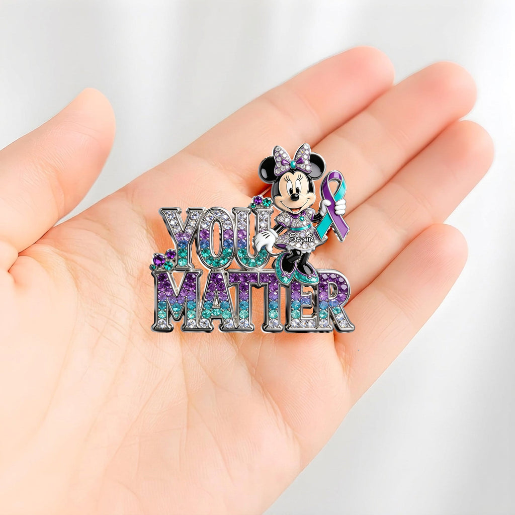 Personalized 3D Embossed Enamel Pin Unique You Matter Accessory 3D Embossed Enamel Pin GradoCreations