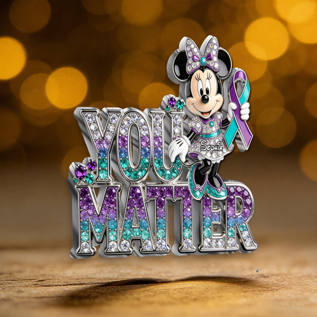 Personalized 3D Embossed Enamel Pin Unique You Matter Accessory 3D Embossed Enamel Pin GradoCreations
