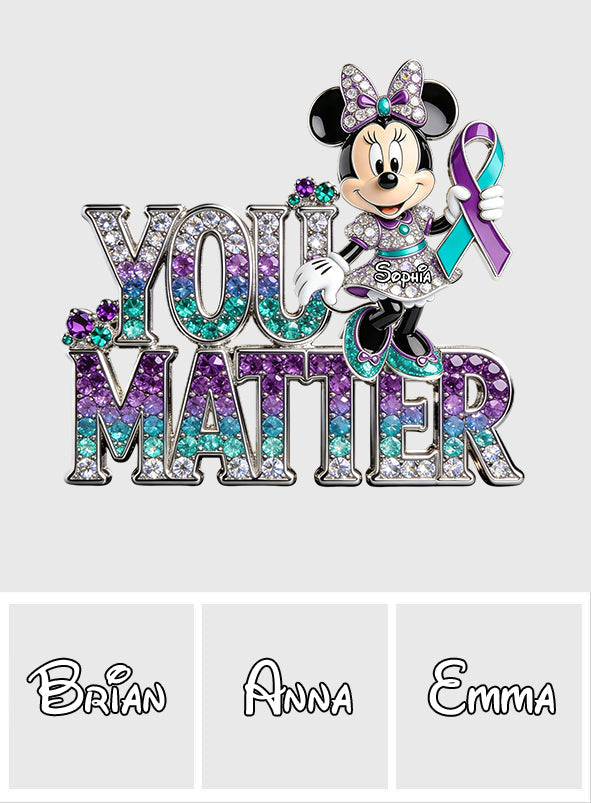 Personalized 3D Embossed Enamel Pin Unique You Matter Accessory 3D Embossed Enamel Pin GradoCreations