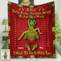 Personalized Christmas Movie Blanket with Couple Design - Custom Holiday Gift Blanket GradoCreations