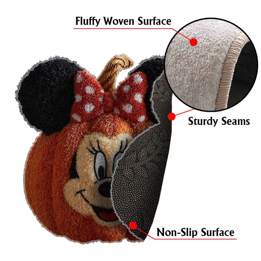 Personalized Pumpkin Mouse Non-Slip Tufted Rug for Kids & Halloween Non-Slip Tufted Rug GradoCreations