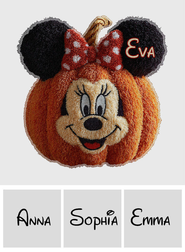 Personalized Pumpkin Mouse Non-Slip Tufted Rug for Kids & Halloween Non-Slip Tufted Rug GradoCreations