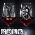 Personalized Nightmare Wine Glass with Long Stem | Custom Name Gift Wine Glass With Long Stem GradoCreations