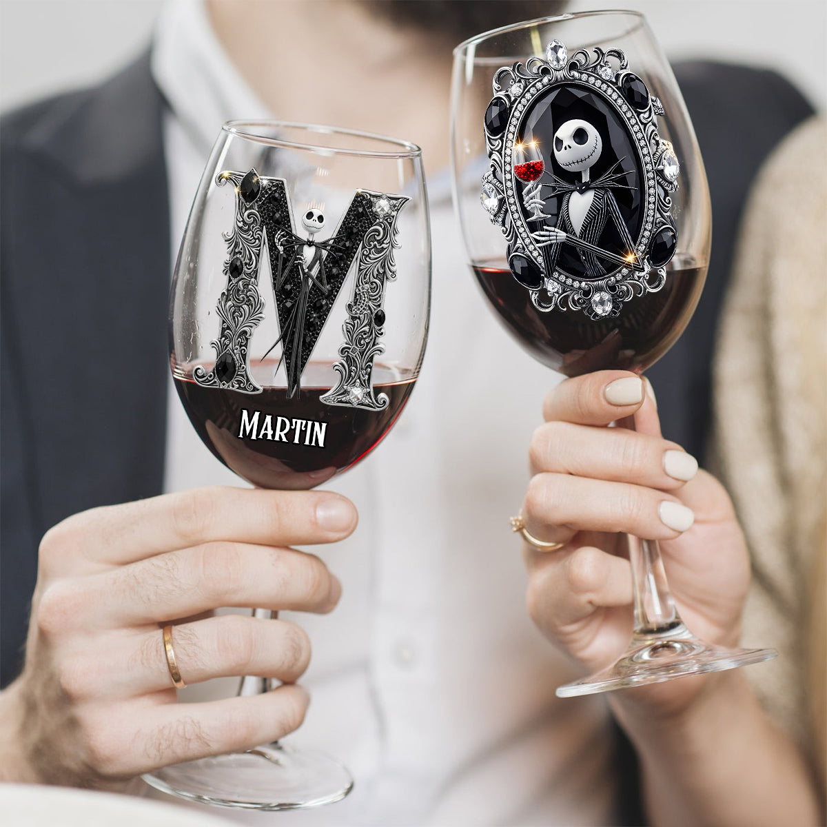 Personalized Nightmare Wine Glass with Long Stem | Custom Name Gift Wine Glass With Long Stem GradoCreations