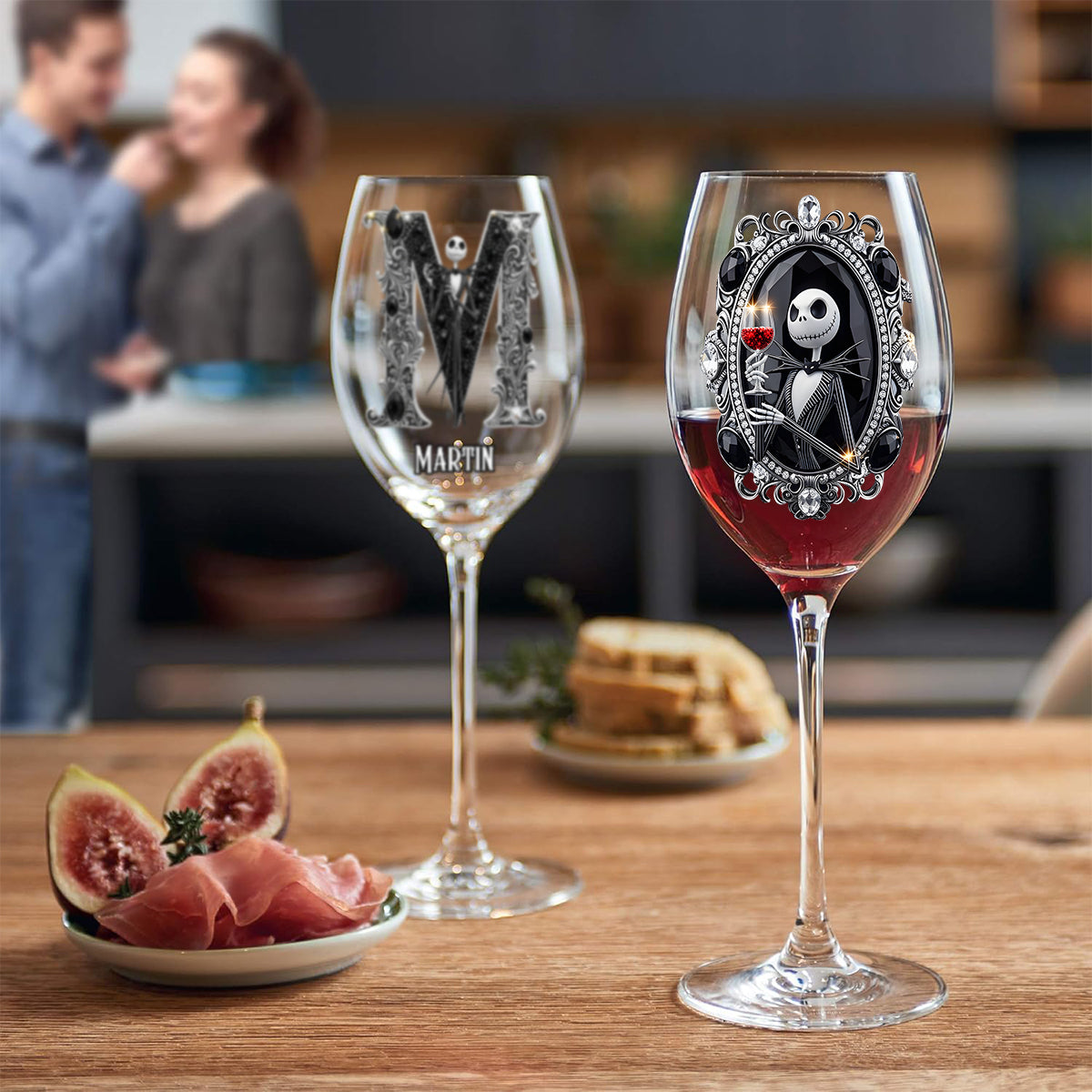 Personalized Nightmare Wine Glass with Long Stem | Custom Name Gift Wine Glass With Long Stem GradoCreations