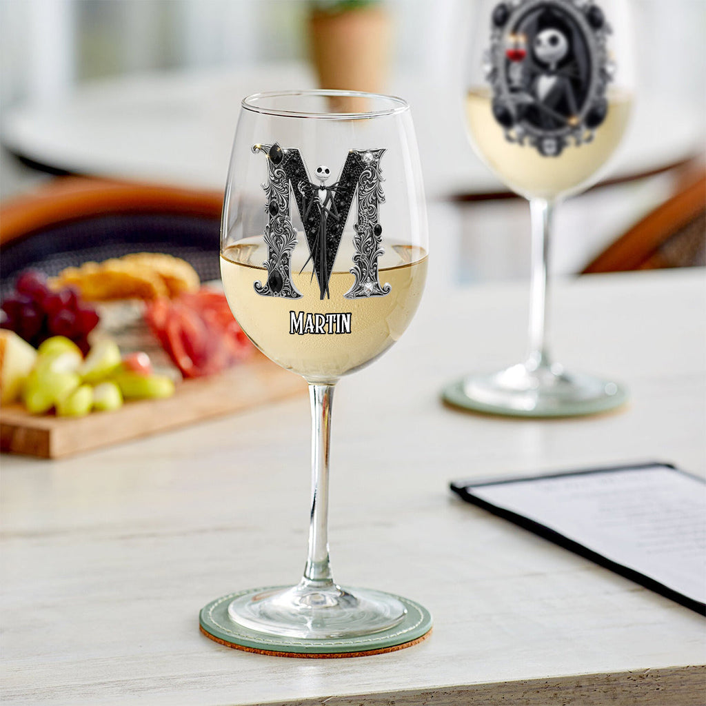 Personalized Nightmare Wine Glass with Long Stem | Custom Name Gift Wine Glass With Long Stem GradoCreations