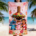 Personalized Quick-dry Beach Towel for Kids with Characters Beach Towel GradoCreations