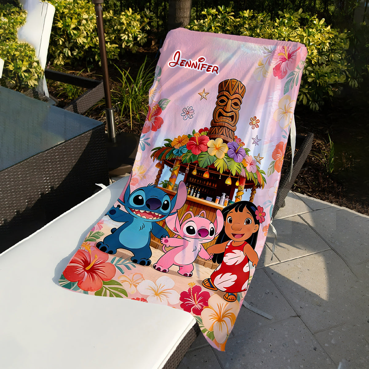 Personalized Quick-dry Beach Towel for Kids with Characters Beach Towel GradoCreations