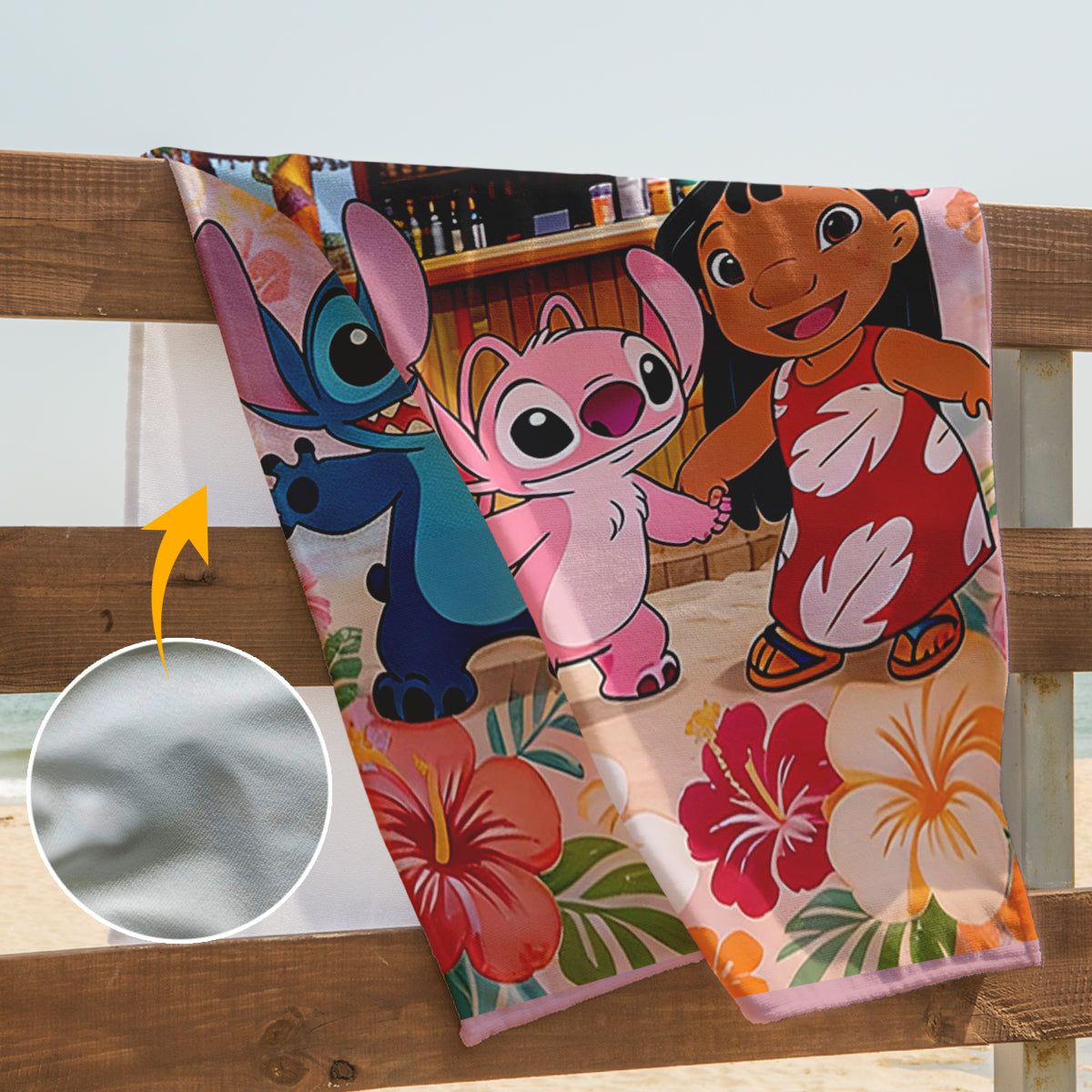 Personalized Quick-dry Beach Towel for Kids with Characters Beach Towel GradoCreations