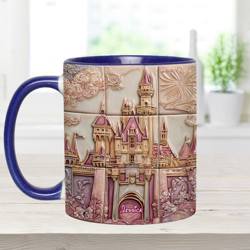 Personalized Magical Castle Accent Mug Custom Name Gift for Kids Accent Mug GradoCreations