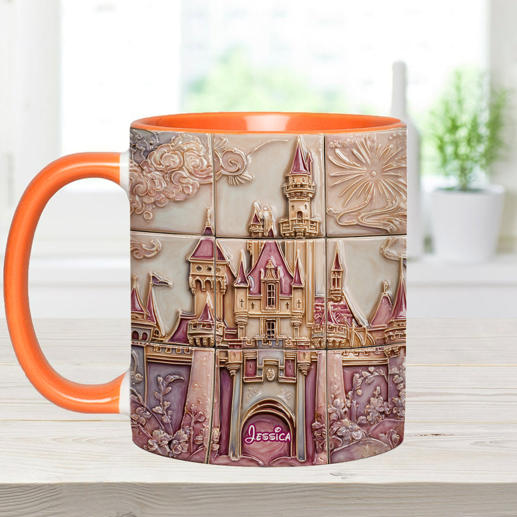 Personalized Magical Castle Accent Mug Custom Name Gift for Kids Accent Mug GradoCreations