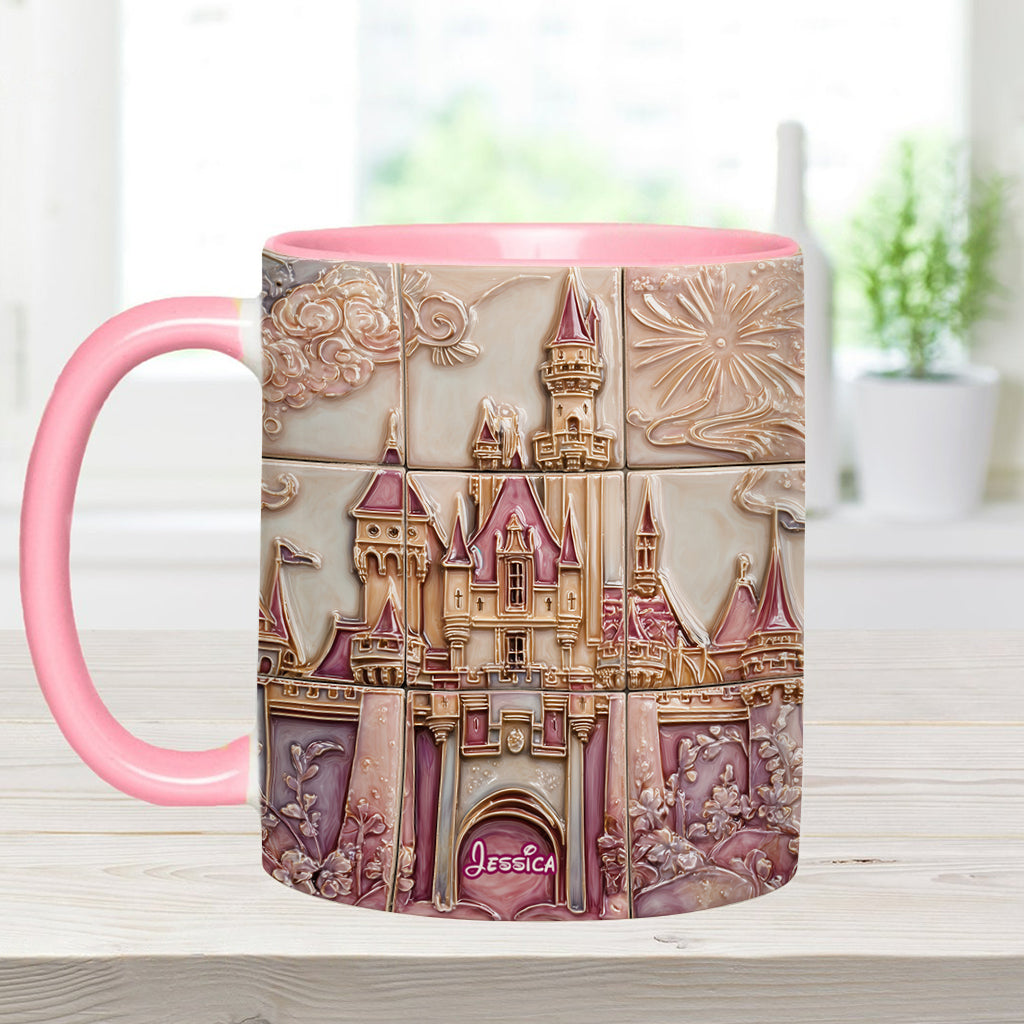 Personalized Magical Castle Accent Mug Custom Name Gift for Kids Accent Mug GradoCreations