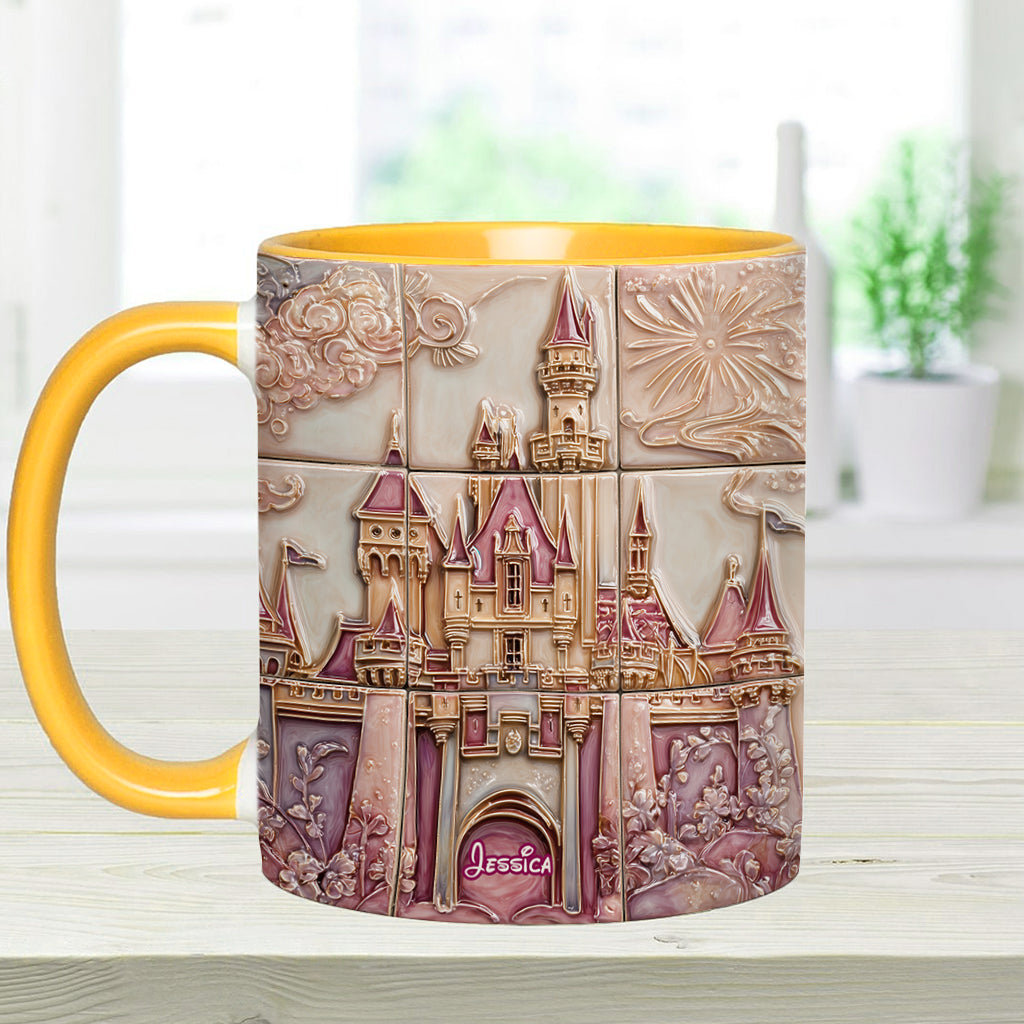 Personalized Magical Castle Accent Mug Custom Name Gift for Kids Accent Mug GradoCreations